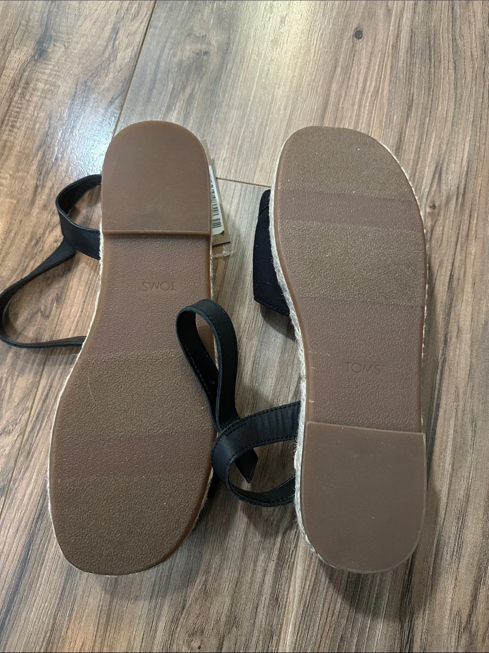 TOMS Women's Abby Braided Espadrille Flatform Sandals size 10